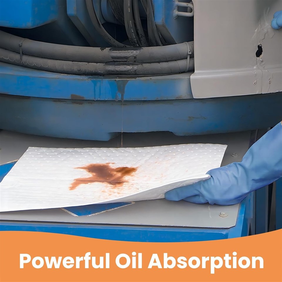 Oil Absorbent Pads Polypropylene Mats For Garage Floor & Marine factory